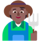 Farmer- Medium-Dark Skin Tone emoji on Microsoft
